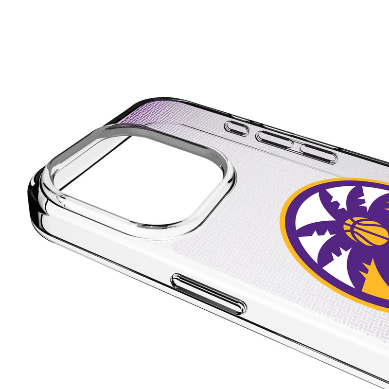 Los Angeles Sparks Linen iPhone Clear Phone Case for Apple iPhone Detail.Jpg