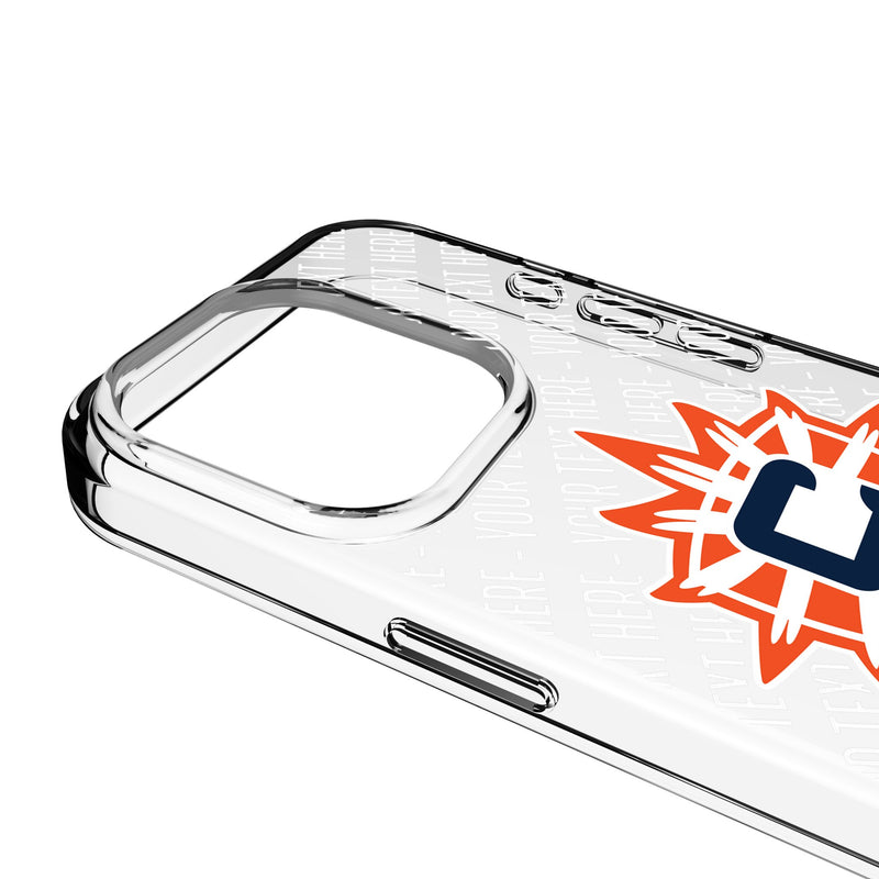 Connecticut Sun Personalized EndZone Plus iPhone Clear Phone Case for Apple iPhone Detail.Jpg