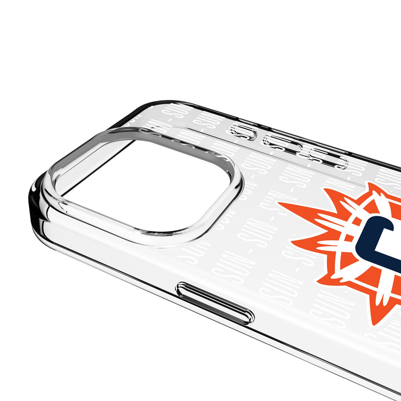 Connecticut Sun Text Backdrop iPhone Clear Phone Case for Apple iPhone Detail.Jpg