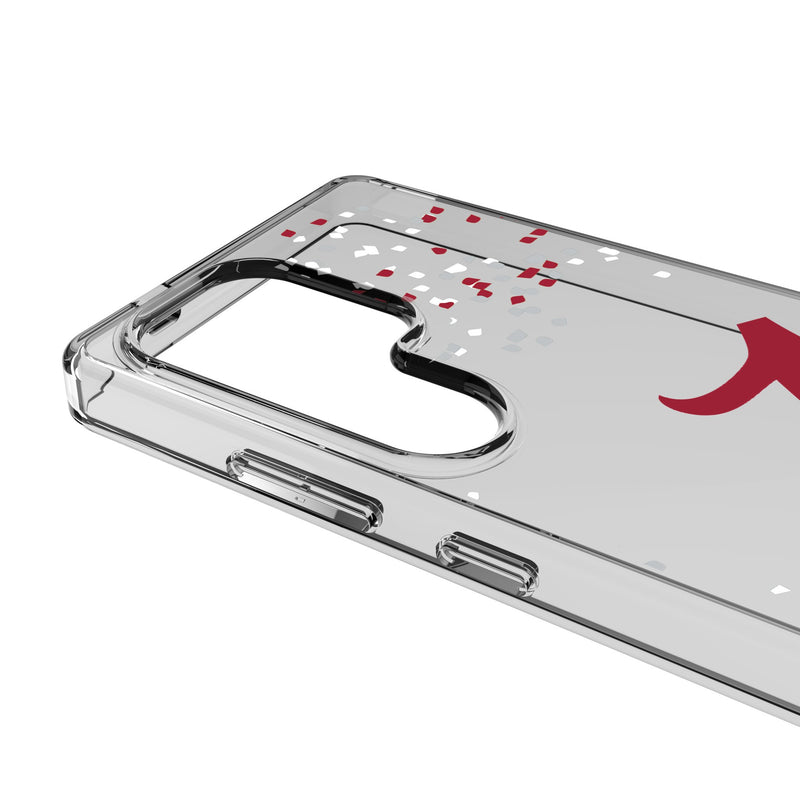 University of Alabama Crimson Tide Script A Confetti Galaxy Clear Phone Case for Samsung Galaxy Detail.Jpg