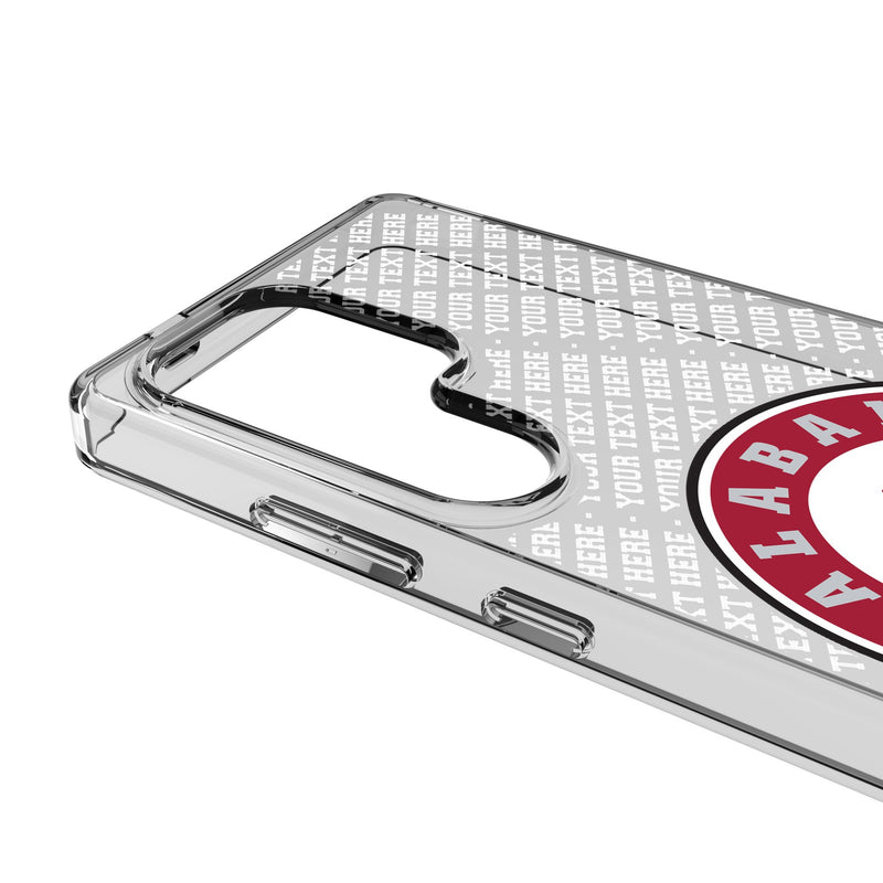 University of Alabama Crimson Tide Personalized EndZone Plus Galaxy Clear Phone Case for Samsung Galaxy Detail.Jpg