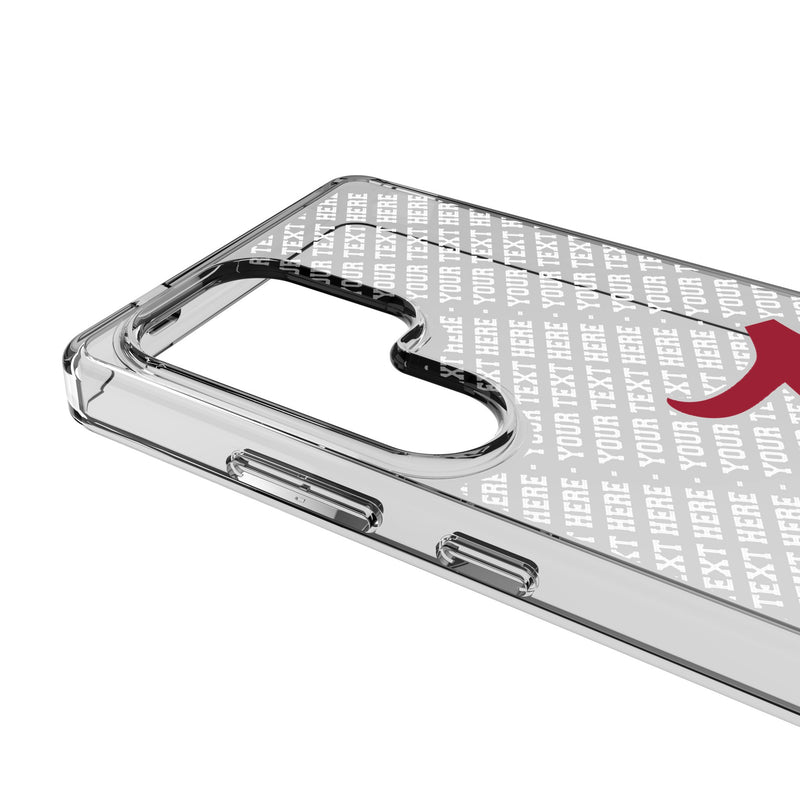 University of Alabama Crimson Tide Script A Personalized EndZone Plus Galaxy Clear Phone Case for Samsung Galaxy Detail.Jpg