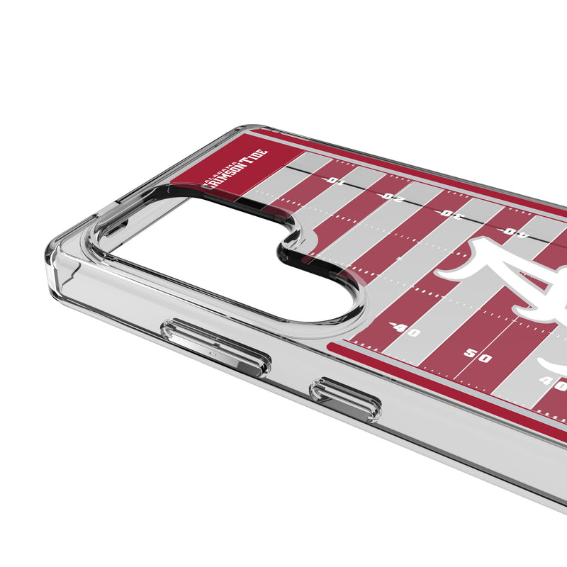 University of Alabama Crimson Tide Script A Field Galaxy Clear Phone Case for Samsung Galaxy Detail.Jpg