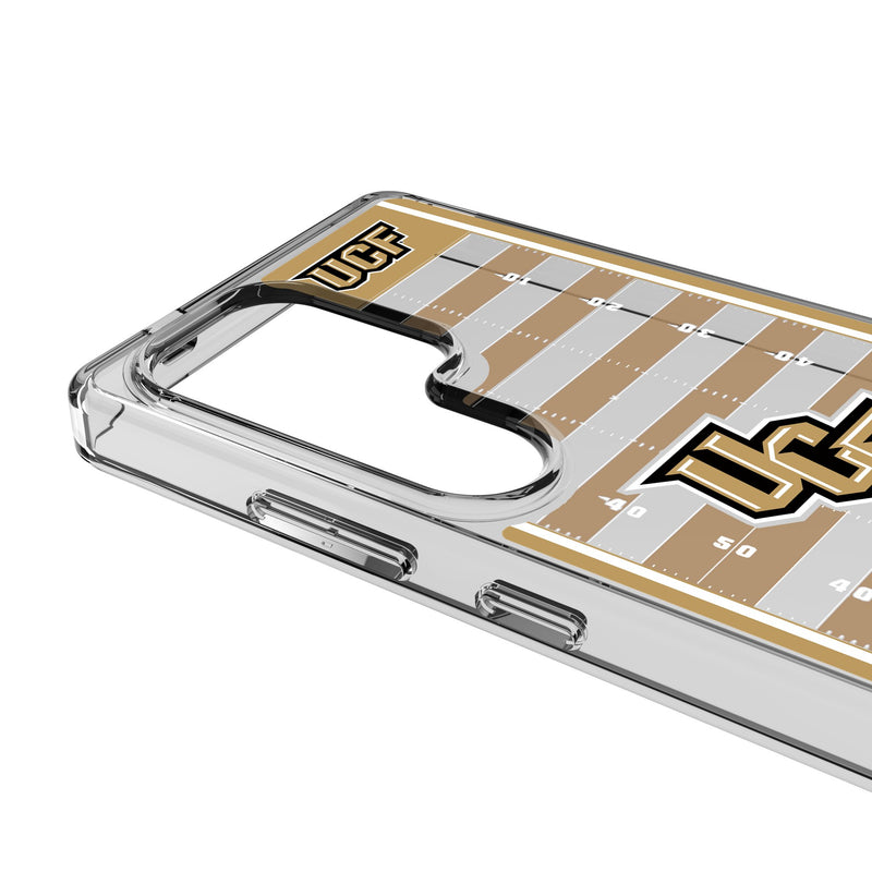 University of Central Florida Golden Knights Field Galaxy Clear Phone Case for Samsung Galaxy Detail.Jpg