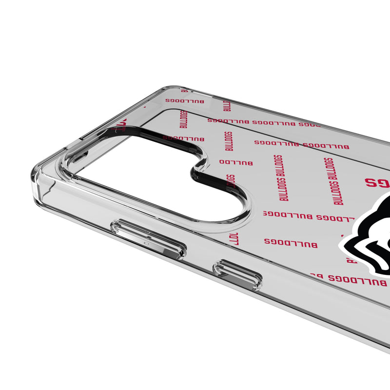 University of Georgia Bulldogs Uga Quadtile Galaxy Clear Phone Case for Samsung Galaxy Detail.Jpg