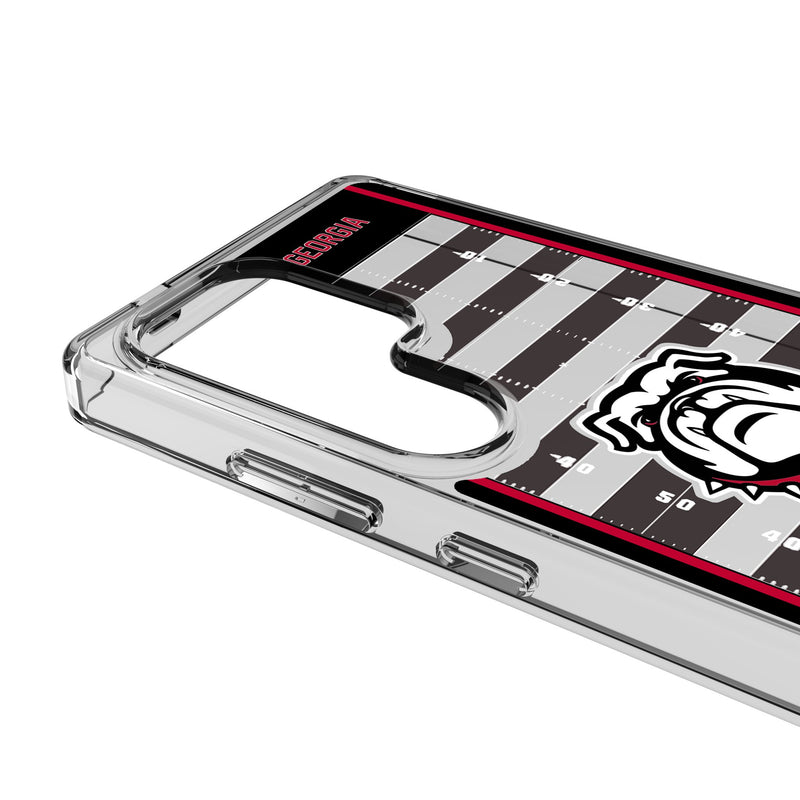 University of Georgia Bulldogs Uga Field Galaxy Clear Phone Case for Samsung Galaxy Detail.Jpg