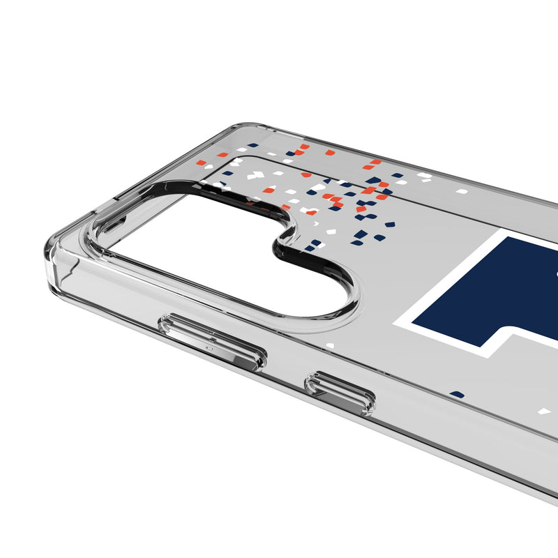 University of Illinois Fighting Illini Confetti Galaxy Clear Phone Case for Samsung Galaxy Detail.Jpg