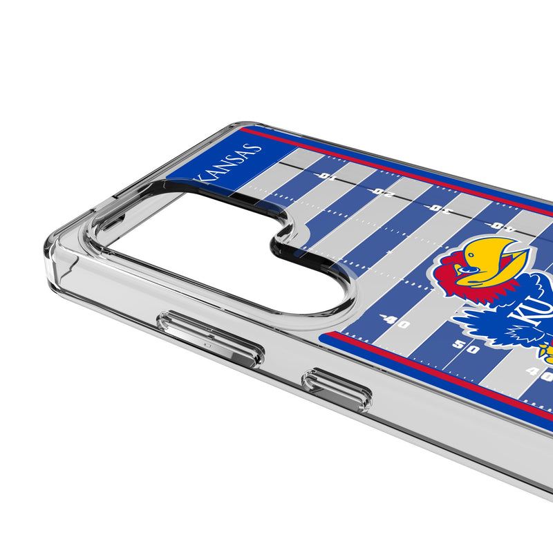 University of Kansas Jayhawks Field Galaxy Clear Phone Case for Samsung Galaxy Detail.Jpg