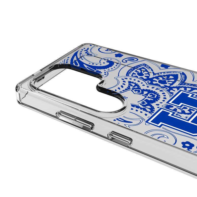 University of Kentucky Wildcats Paisley Galaxy Clear Phone Case for Samsung Galaxy Detail.Jpg