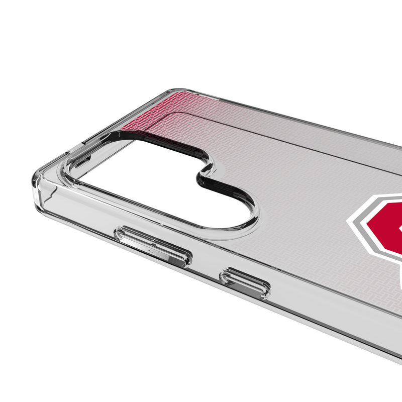 Ohio State University Buckeyes Linen Galaxy Clear Phone Case for Samsung Galaxy Detail.Jpg