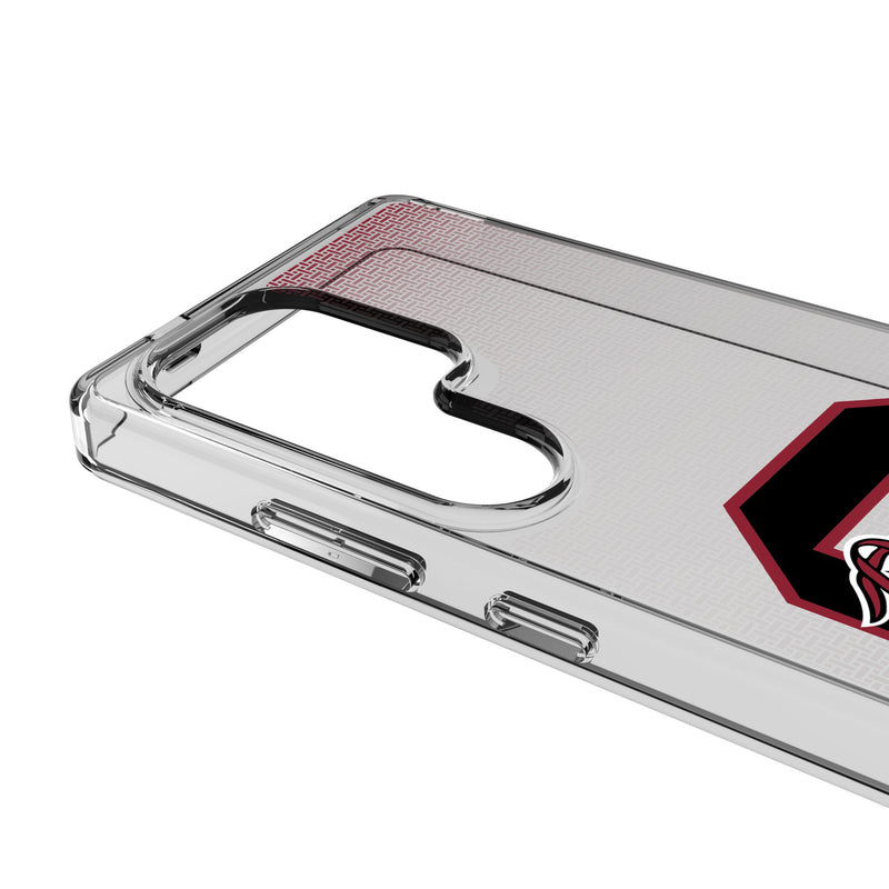 University of South Carolina Gamecocks Linen Galaxy Clear Phone Case for Samsung Galaxy Detail.Jpg
