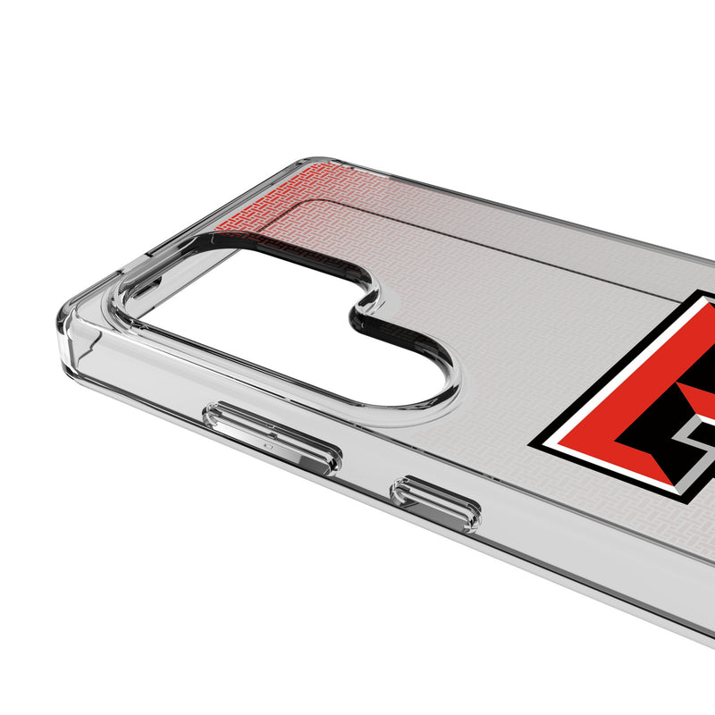 Texas Tech Red Raiders Linen Galaxy Clear Phone Case for Samsung Galaxy Detail.Jpg