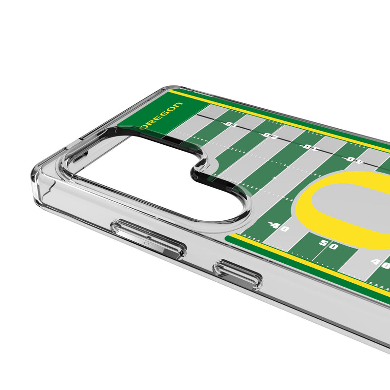 University of Oregon Ducks Field Galaxy Clear Phone Case for Samsung Galaxy Detail.Jpg