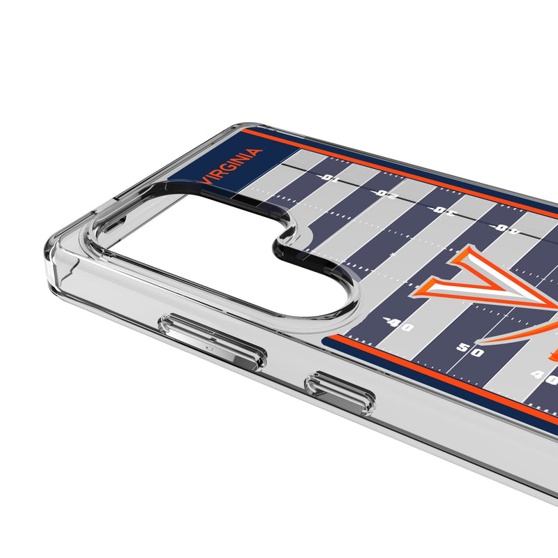University of Virginia Cavaliers Field Galaxy Clear Phone Case for Samsung Galaxy Detail.Jpg