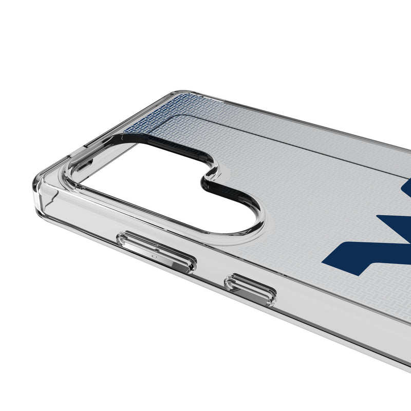 West Virginia University Mountaineers Linen Galaxy Clear Phone Case for Samsung Galaxy Detail.Jpg