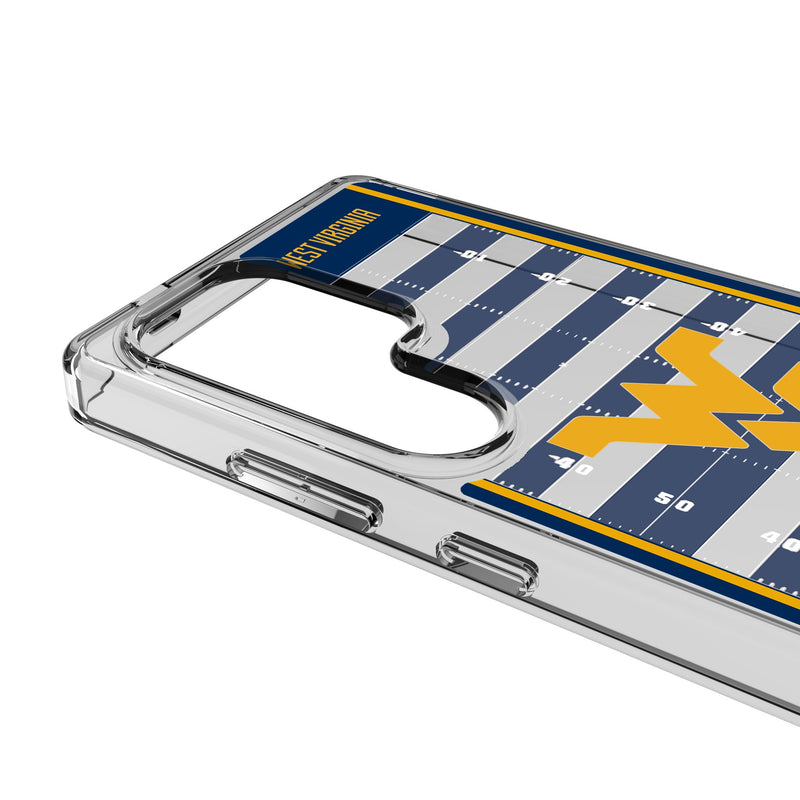 West Virginia University Mountaineers Field Galaxy Clear Phone Case for Samsung Galaxy Detail.Jpg