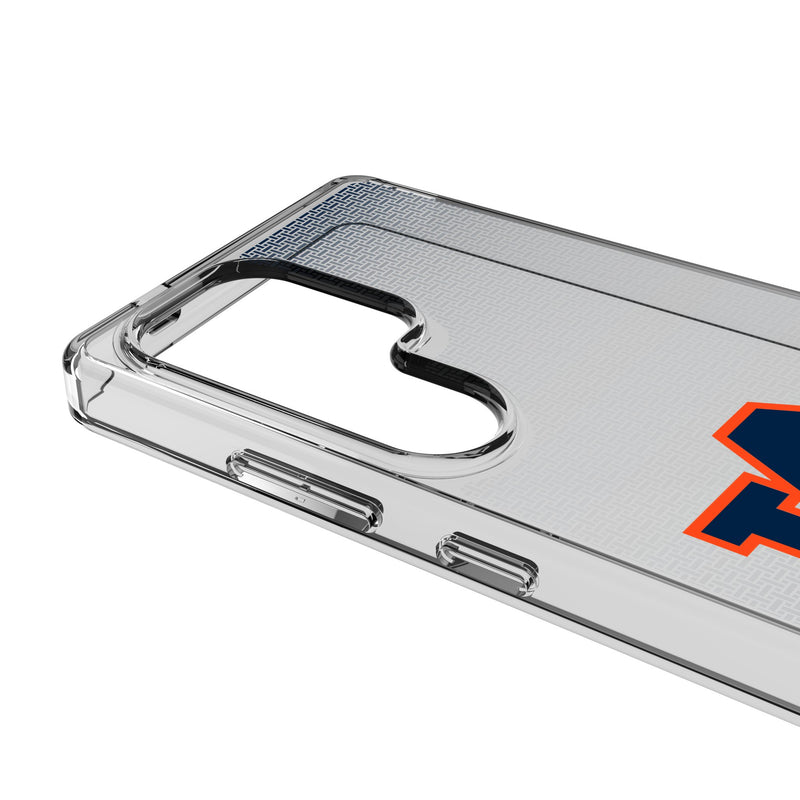 University of Auburn Tigers Linen Galaxy Clear Phone Case for Samsung Galaxy Detail.Jpg