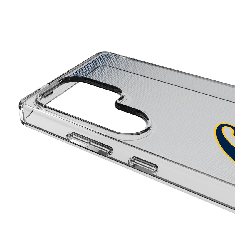 University of California Berkeley Golden Bears Linen Galaxy Clear Phone Case for Samsung Galaxy Detail.Jpg