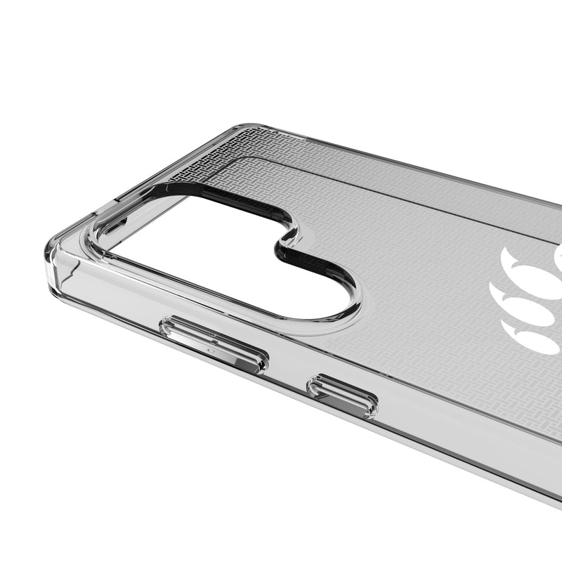 University of Cincinnati Bearcats Linen Galaxy Clear Phone Case for Samsung Galaxy Detail.Jpg