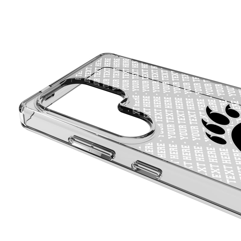 University of Cincinnati Bearcats Personalized EndZone Plus Galaxy Clear Phone Case for Samsung Galaxy Detail.Jpg