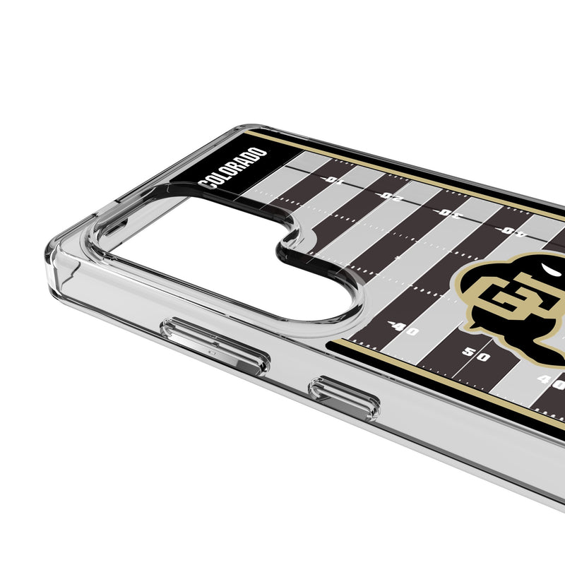 University of Colorado Buffaloes Field Galaxy Clear Phone Case for Samsung Galaxy Detail.Jpg