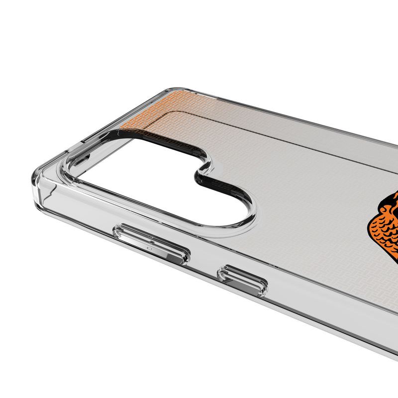 Florida A&M University Rattlers Linen Galaxy Clear Phone Case for Samsung Galaxy Detail.Jpg
