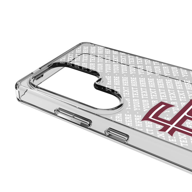 Florida State University Seminoles Athletic Wordmark Personalized EndZone Plus Galaxy Clear Phone Case for Samsung Galaxy Detail.Jpg