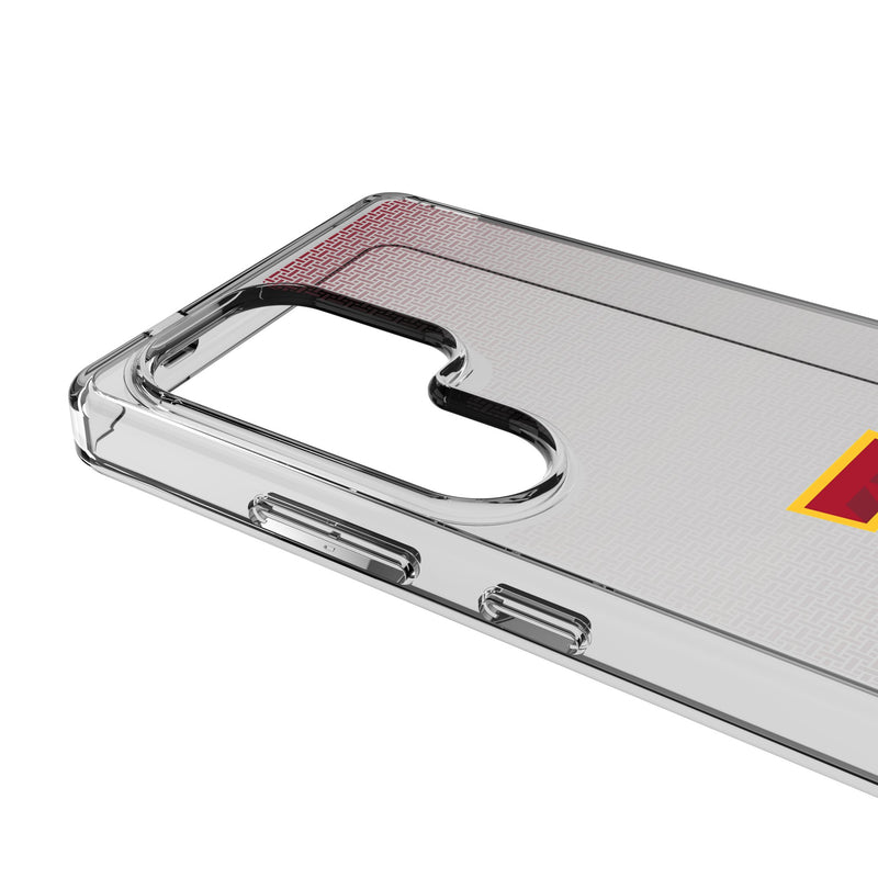 Iowa State University Cyclones Linen Galaxy Clear Phone Case for Samsung Galaxy Detail.Jpg