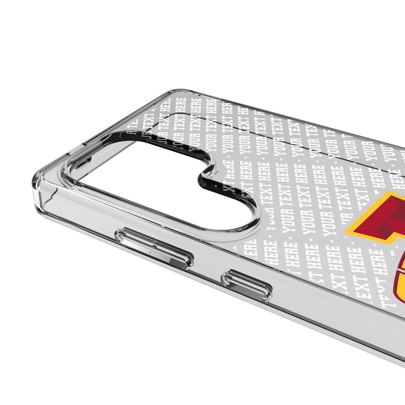 Iowa State University Cyclones Personalized EndZone Plus Galaxy Clear Phone Case for Samsung Galaxy Detail.Jpg