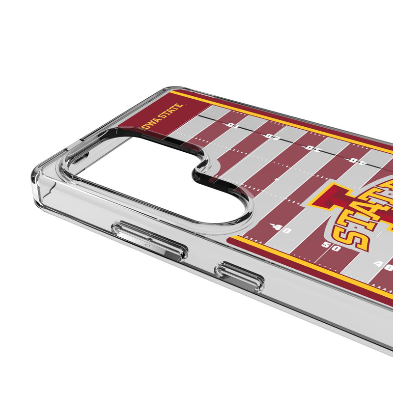 Iowa State University Cyclones Field Galaxy Clear Phone Case for Samsung Galaxy Detail.Jpg