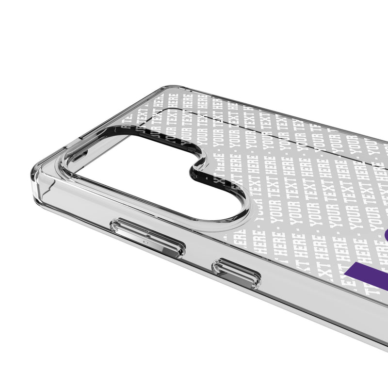 Louisiana State University Tigers Personalized EndZone Plus Galaxy Clear Phone Case for Samsung Galaxy Detail.Jpg