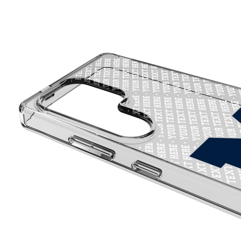 University of Michigan Wolverines Personalized EndZone Plus Galaxy Clear Phone Case for Samsung Galaxy Detail.Jpg