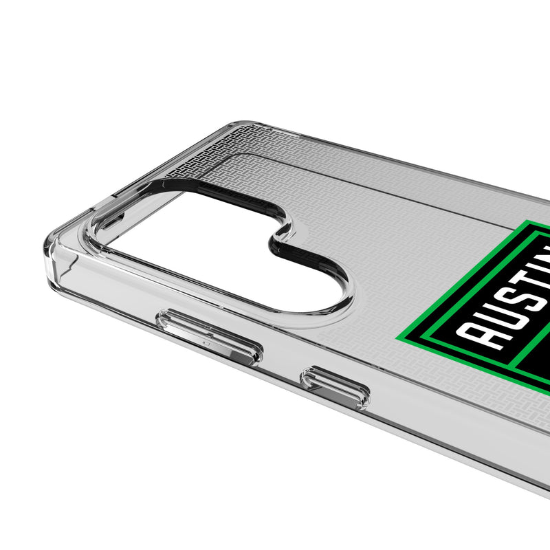 Austin FC Linen Galaxy Clear Phone Case for Samsung Galaxy Detail.Jpg