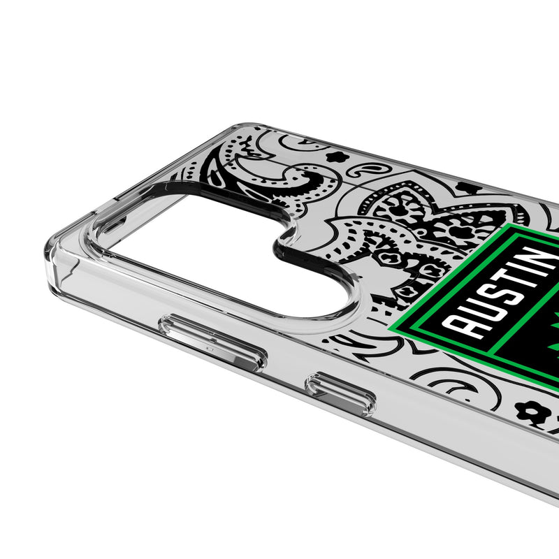 Austin FC Paisley Galaxy Clear Phone Case for Samsung Galaxy Detail.Jpg