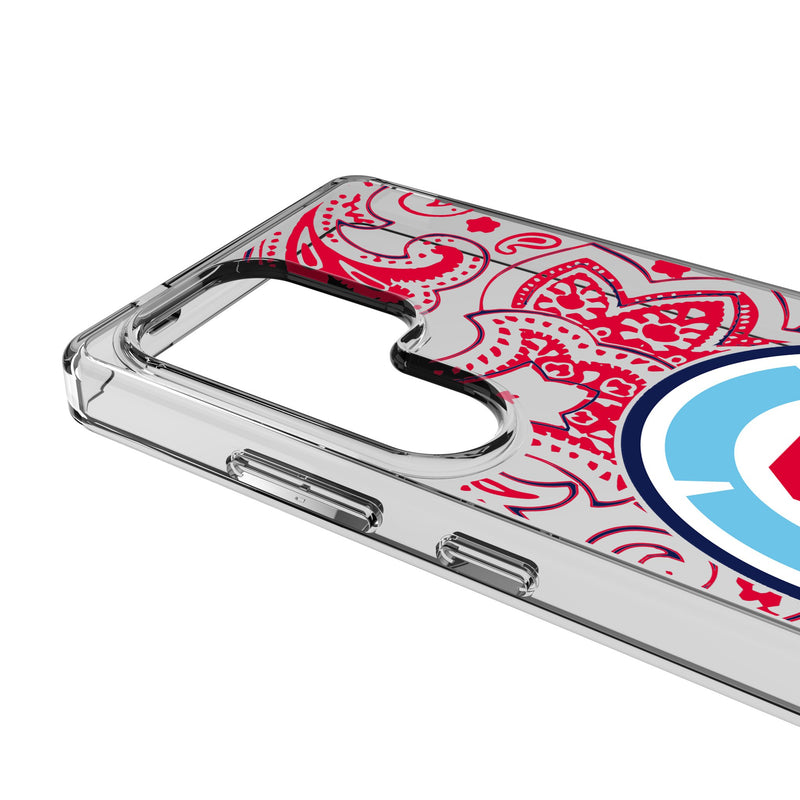 Chicago Fire Paisley Galaxy Clear Phone Case for Samsung Galaxy Detail.Jpg