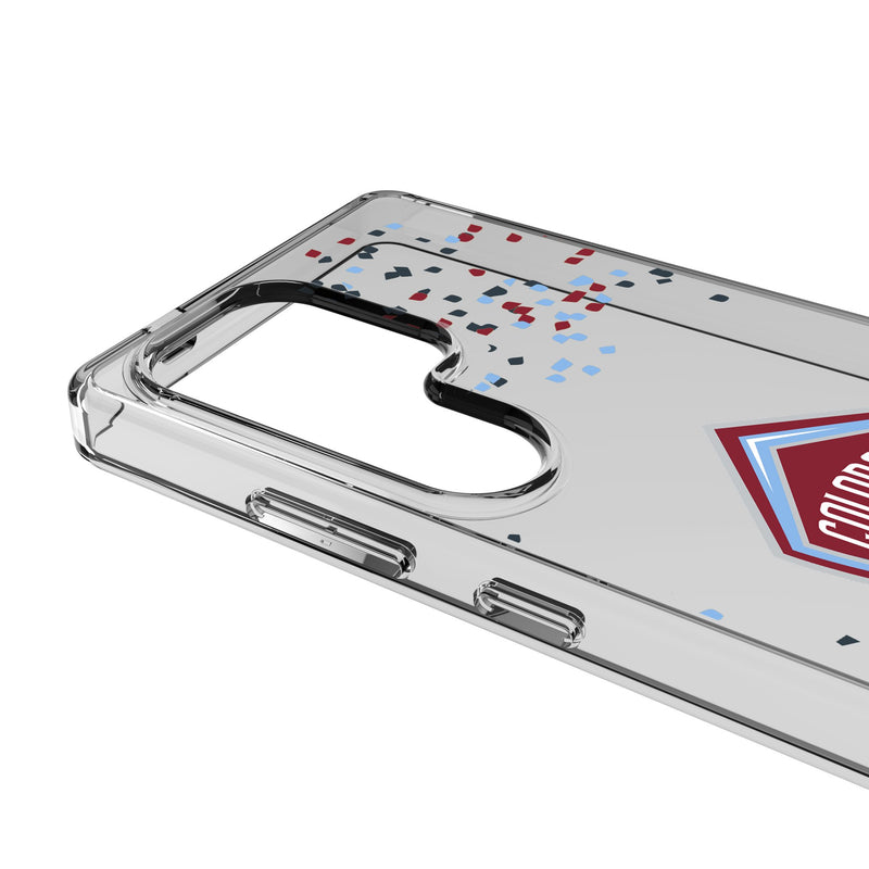 Colorado Rapids Confetti Galaxy Clear Phone Case for Samsung Galaxy Detail.Jpg