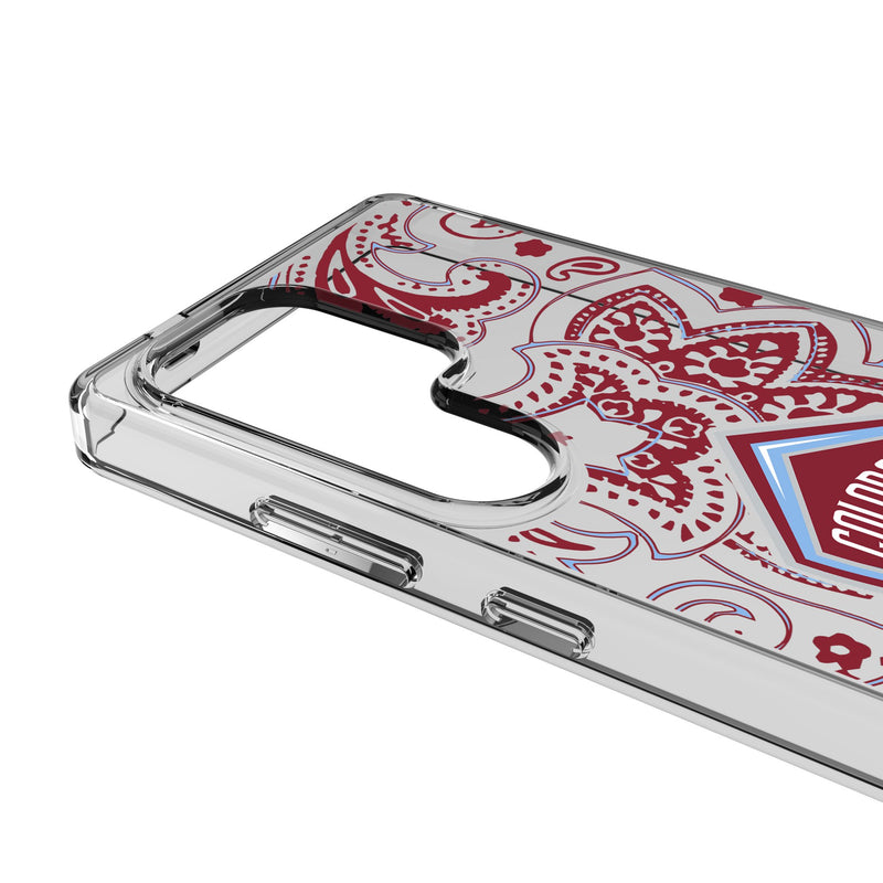 Colorado Rapids Paisley Galaxy Clear Phone Case for Samsung Galaxy Detail.Jpg