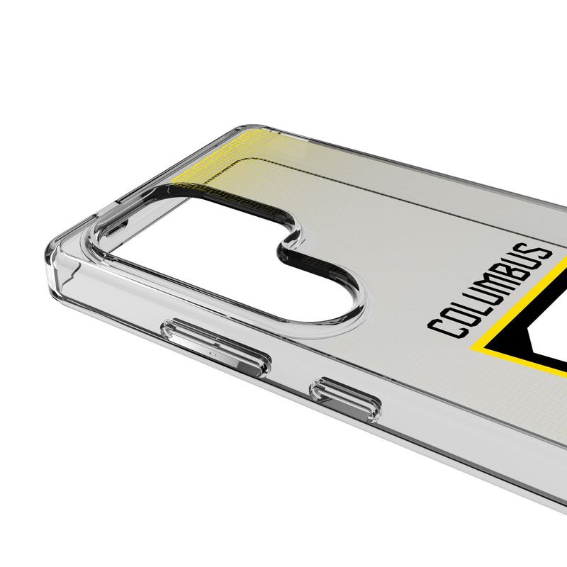 Columbus Crew Linen Galaxy Clear Phone Case for Samsung Galaxy Detail.Jpg