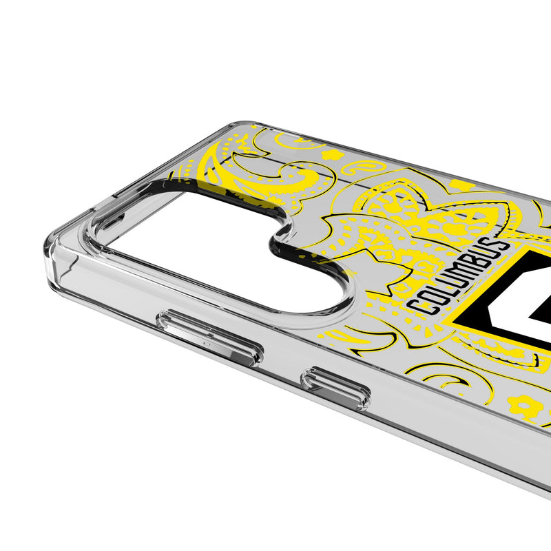Columbus Crew Paisley Galaxy Clear Phone Case for Samsung Galaxy Detail.Jpg
