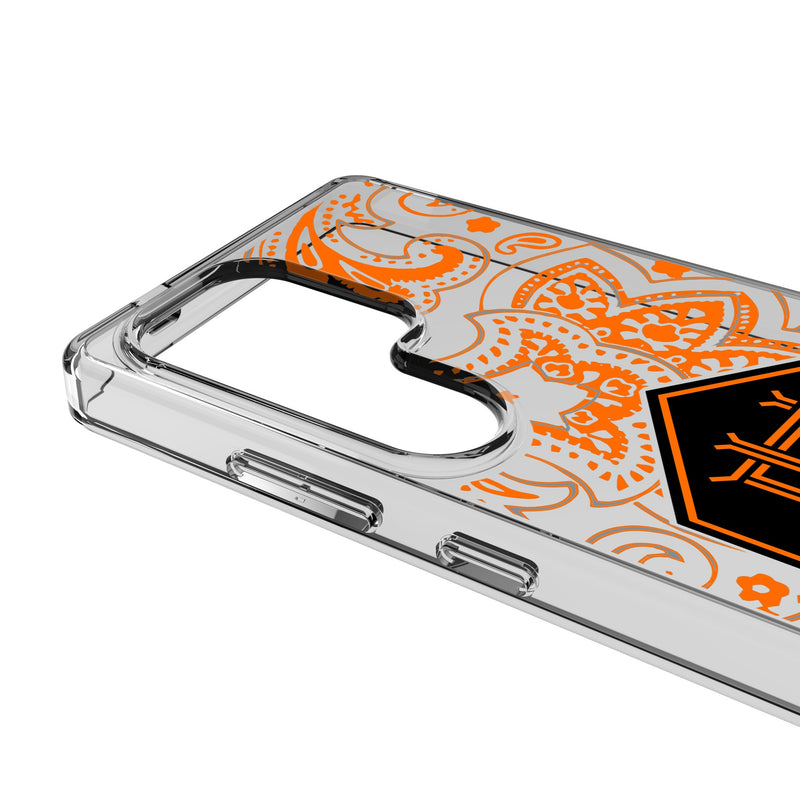 Houston Dynamo Paisley Galaxy Clear Phone Case for Samsung Galaxy Detail.Jpg