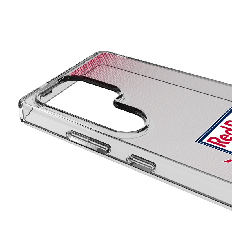 New York Red Bulls Linen Galaxy Clear Phone Case for Samsung Galaxy Detail.Jpg