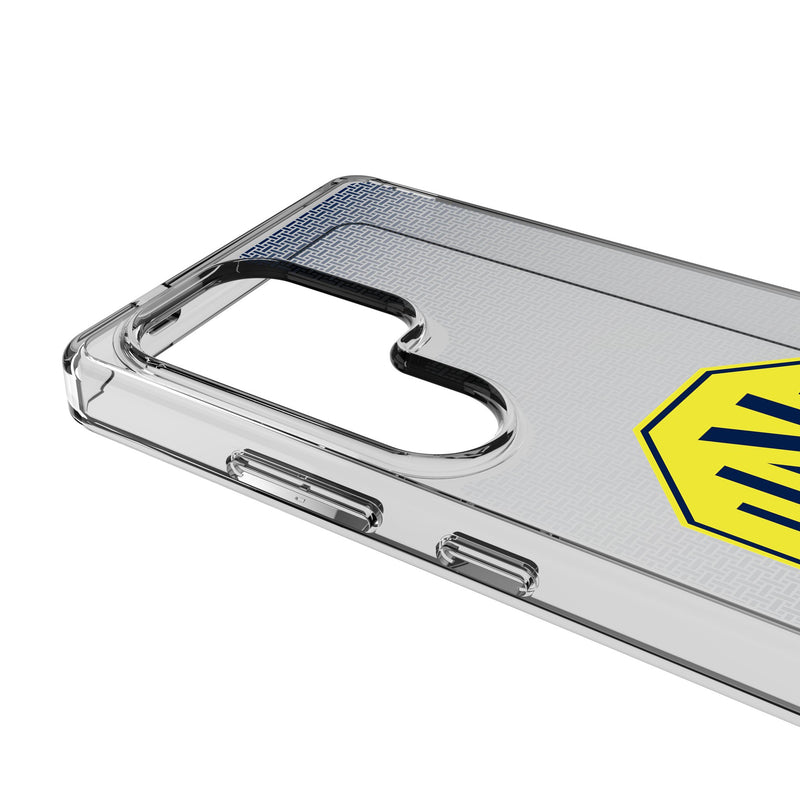 Nashville SC Linen Galaxy Clear Phone Case for Samsung Galaxy Detail.Jpg