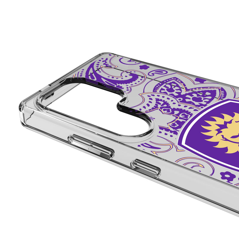 Orlando City Soccer Club Paisley Galaxy Clear Phone Case for Samsung Galaxy Detail.Jpg