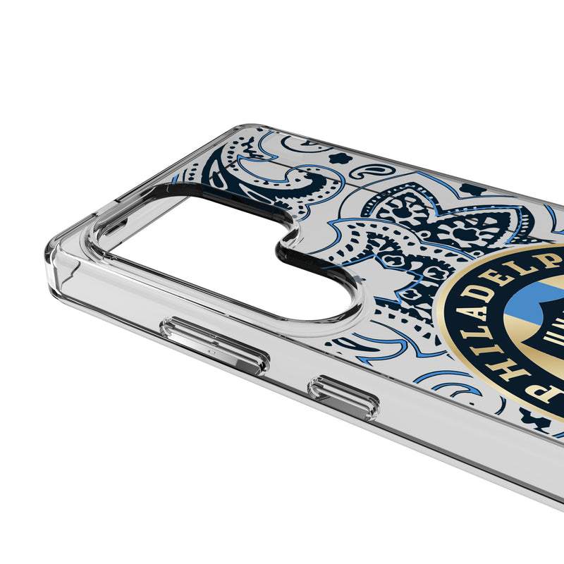 Philadelphia Union Paisley Galaxy Clear Phone Case for Samsung Galaxy Detail.Jpg