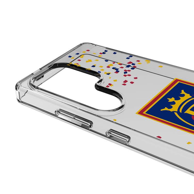 Real Salt Lake Confetti Galaxy Clear Phone Case for Samsung Galaxy Detail.Jpg