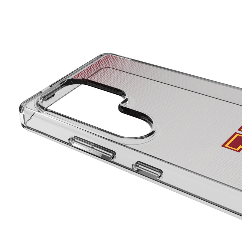 University of Minnesota Golden Gophers Linen Galaxy Clear Phone Case for Samsung Galaxy Detail.Jpg