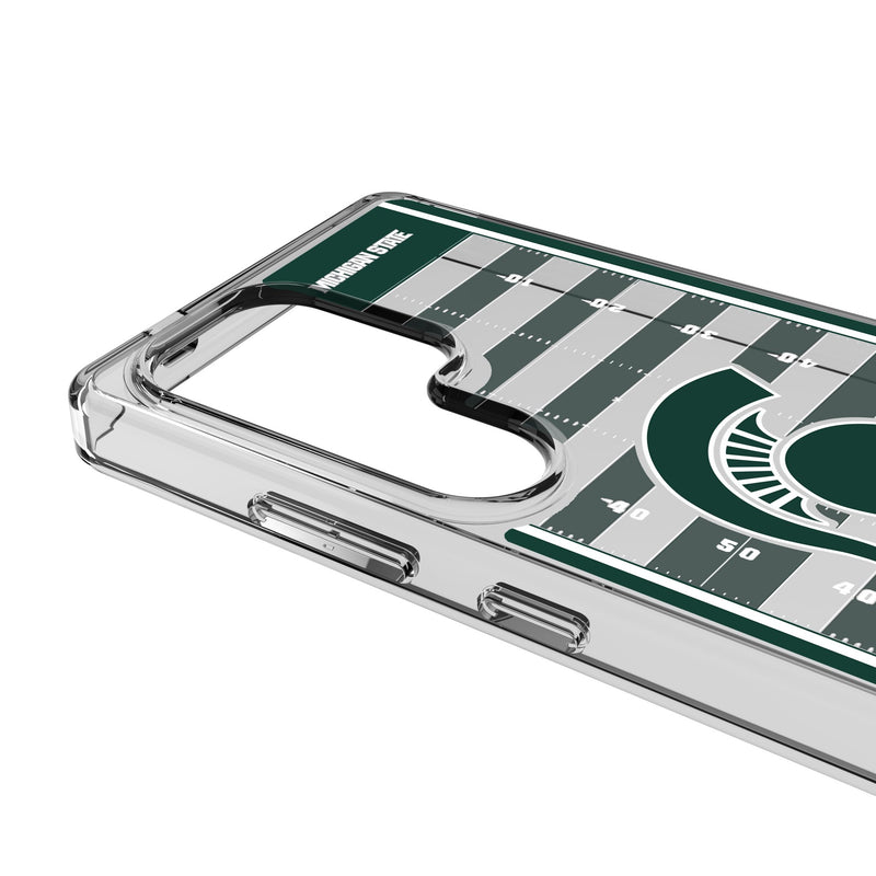 Michigan State University Spartans Field Galaxy Clear Phone Case for Samsung Galaxy Detail.Jpg