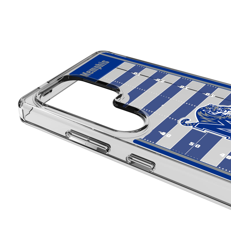 University of Memphis Tigers Field Galaxy Clear Phone Case for Samsung Galaxy Detail.Jpg
