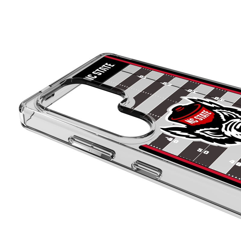 North Carolina State University Wolfpack Field Galaxy Clear Phone Case for Samsung Galaxy Detail.Jpg