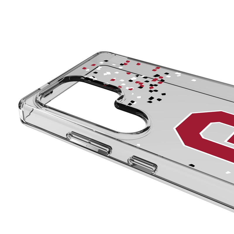 University of Oklahoma Sooners Confetti Galaxy Clear Phone Case for Samsung Galaxy Detail.Jpg